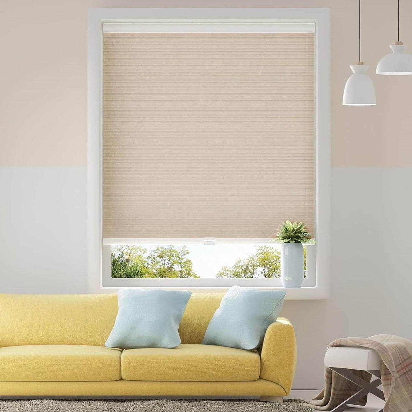 Cellular Blinds Cordless Shades for Windows - Light Filtering