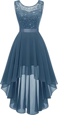 Sequin Lace High Low Cocktail Dress for Homecoming and Prom