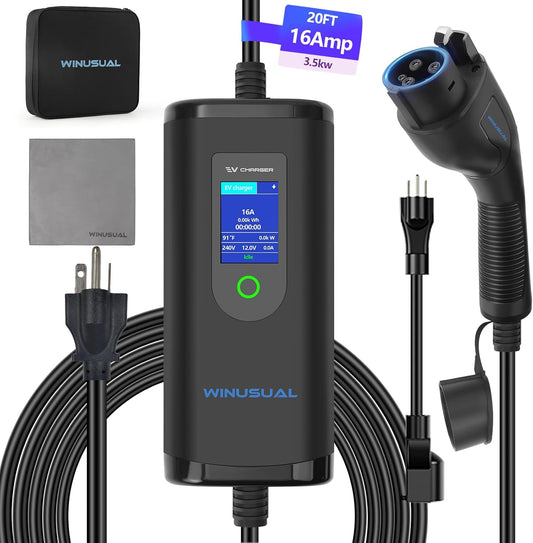 WINUSUAL Portable EV Charger - Fast, Convenient Charging