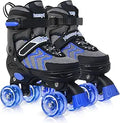 MammyGol Kids Roller Skates for Boys and Girls - Adjustable Light Up