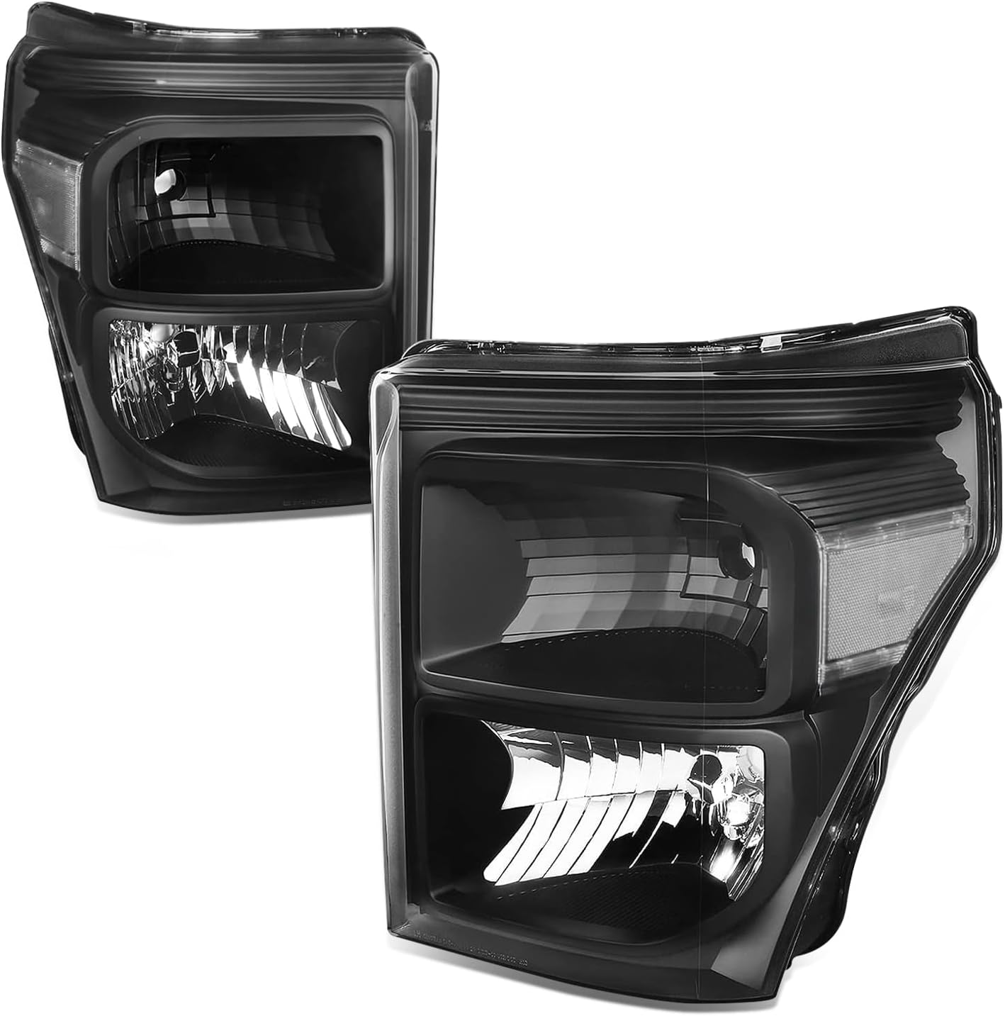 Auto Dynasty Halogen Headlights Assembly for Ford Super Duty