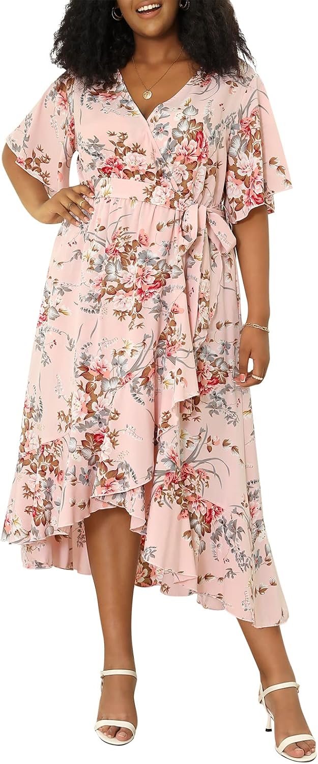 Plus Size Summer Wedding Guest Maxi Dress for Curvy Women