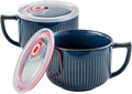 Oversized Soup Bowls with Handles for Ramen and More