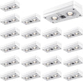Solar Fence Lights 20 Pack 50 Lumens RGB - Bright, Weatherproof