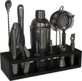 Highball & Chaser Cobbler Cocktail Shaker Set - Matte Black Bar Kit
