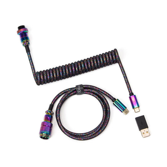 Keychron Colorful Premium Coiled Type-C Cable for Keyboards