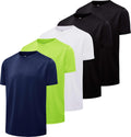 Boy's Active Athletic Short Sleeve Performance Shirt 5 Pack