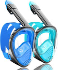 Full Face Snorkel Mask 180 Degree Panoramic View - Comfortable
