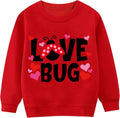 Adorable Lovebug Toddler Sweatshirt | Heart Print Valentines Top