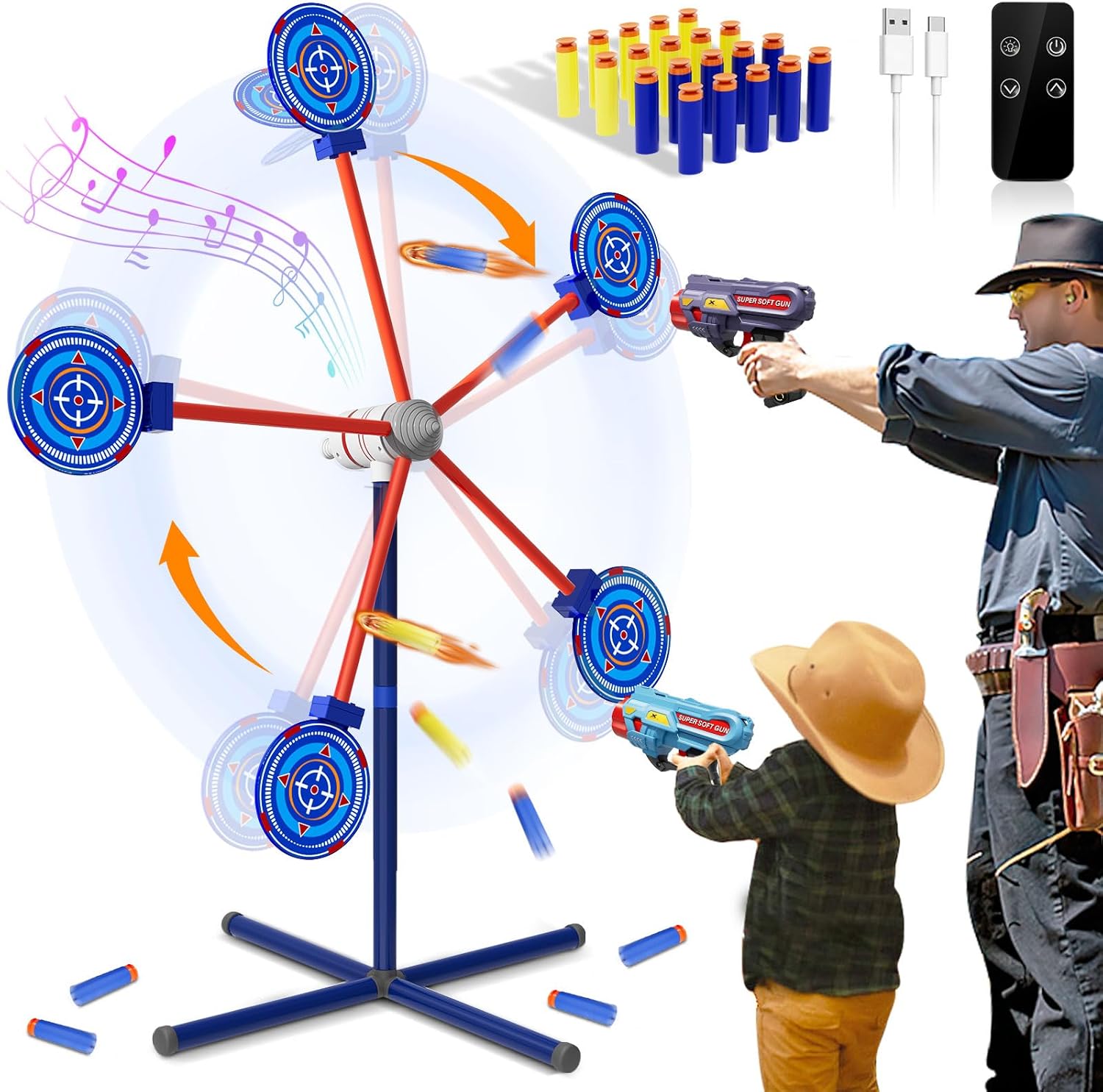 Rocket Shooting Games Toys by HLDYA for Kids Age 5-10