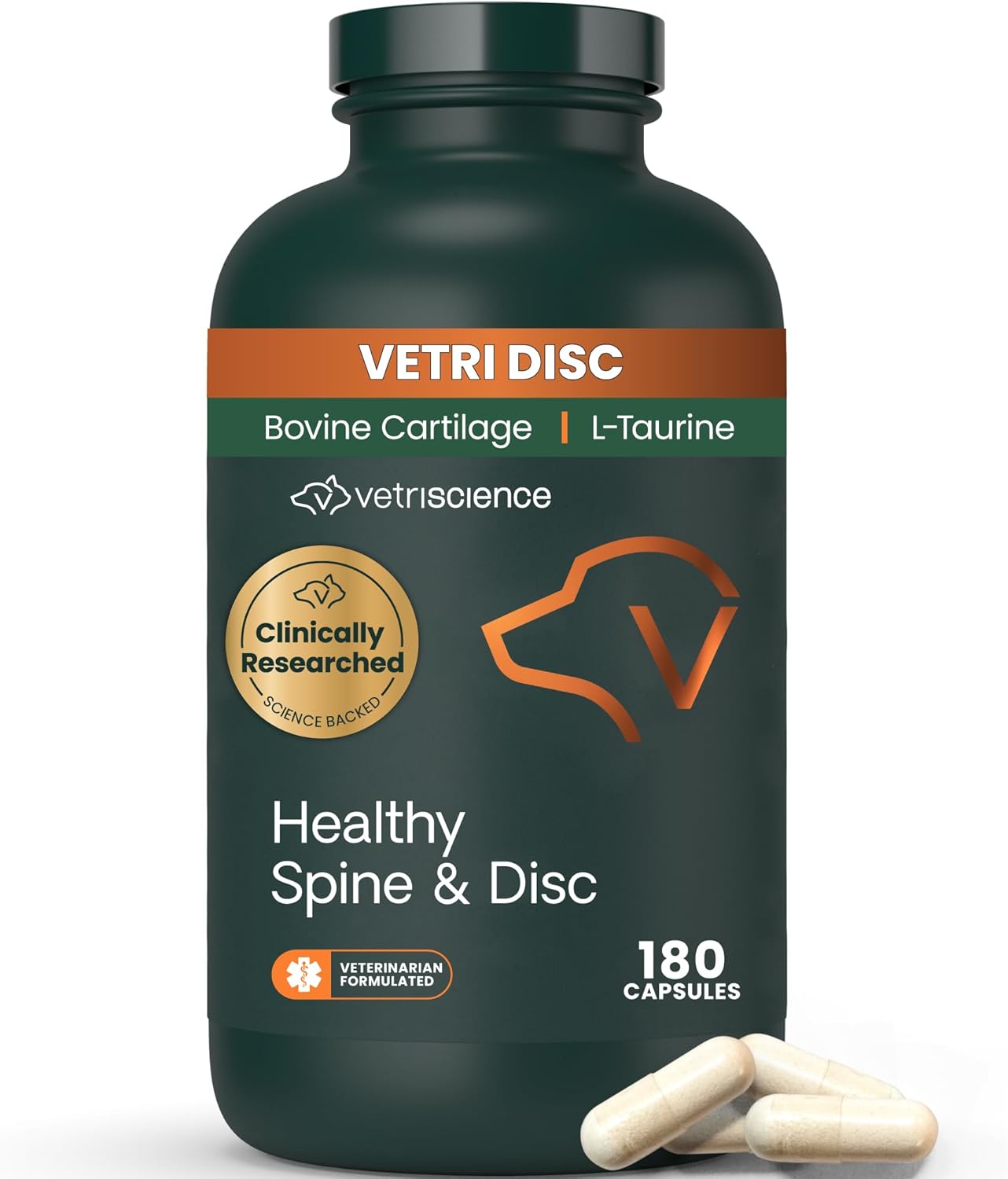 VetriScience Healthy Spine & Disc Capsules for Dog Back Support