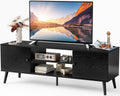 Modern Mid Century TV Stand for 55 60 inch TVs with Storage