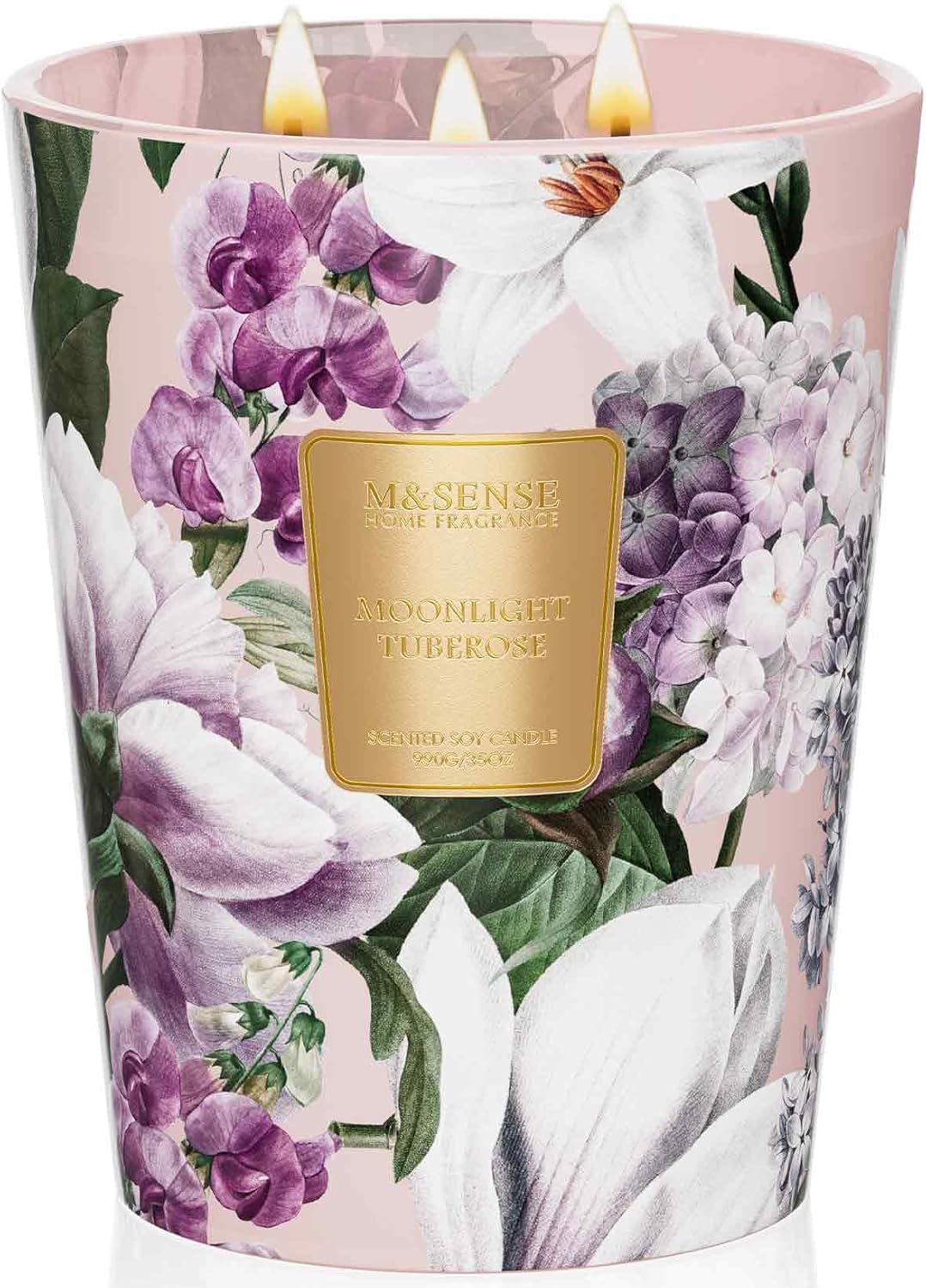 M&SENSE Moonlight Tuberose Large Candles for Home Relaxation