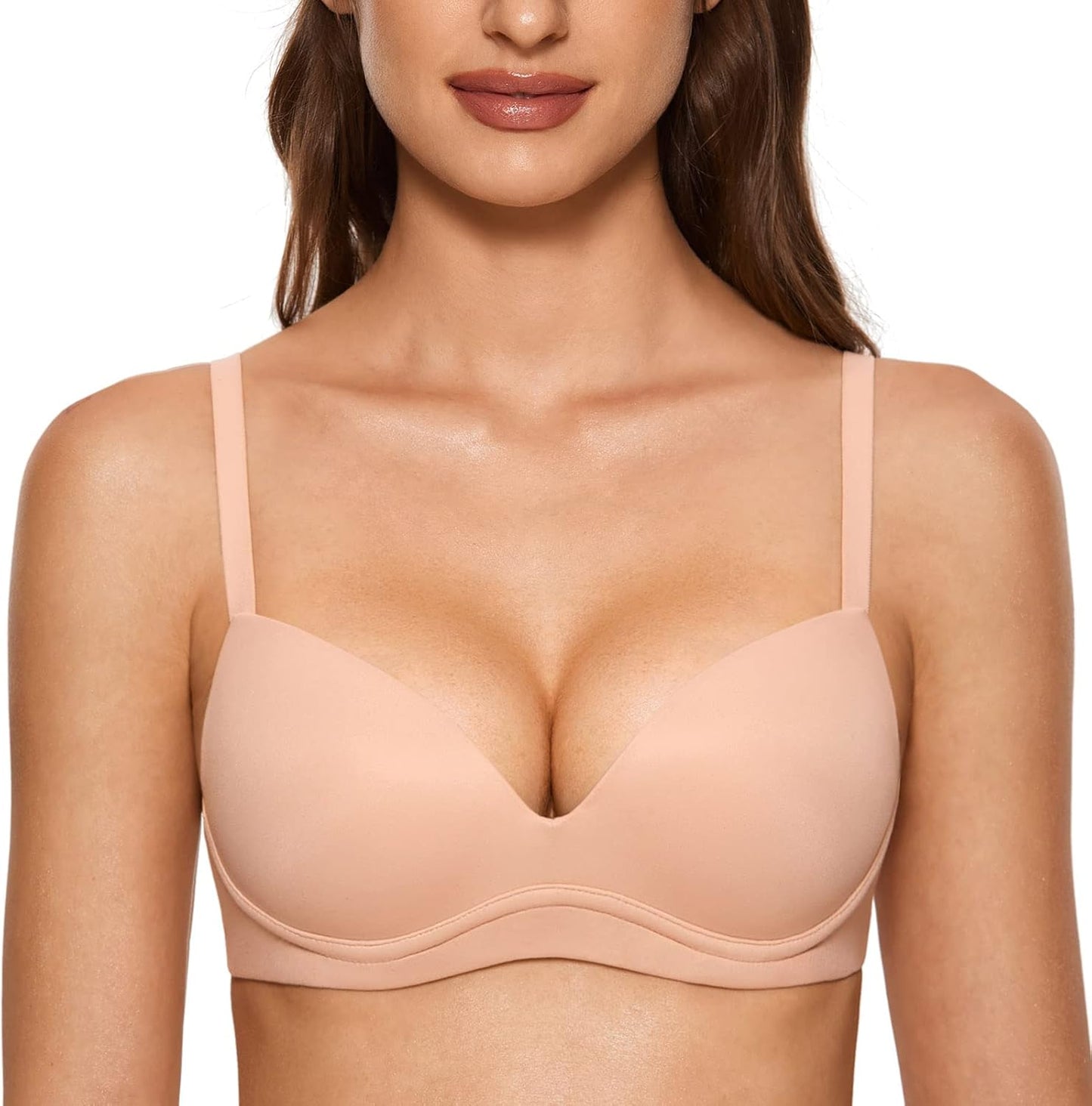 DOBREVA Women's Push Up Bra No Underwire for Ultimate Comfort
