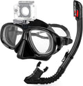 Nearsighted Snorkeling Mask & Dry Snorkel Set for Adults - Clear
