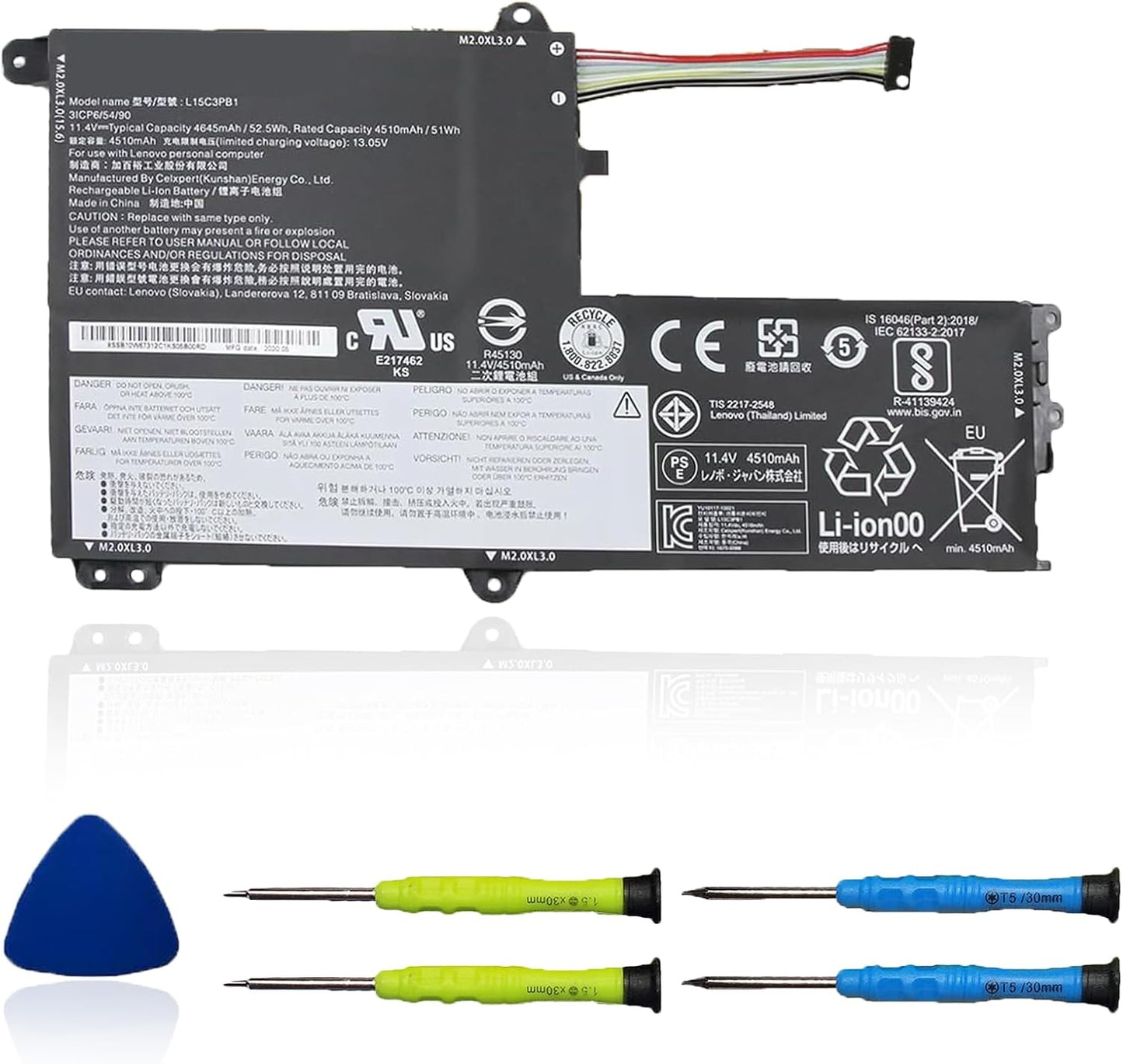 L15C3PB1 Laptop Battery for Lenovo IdeaPad 330S Series