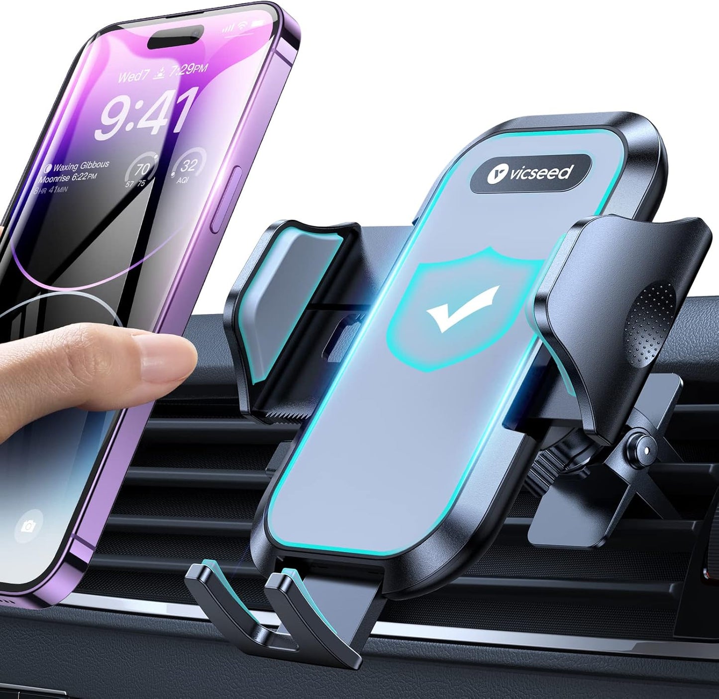 VICSEED Secure Car Vent Phone Holder