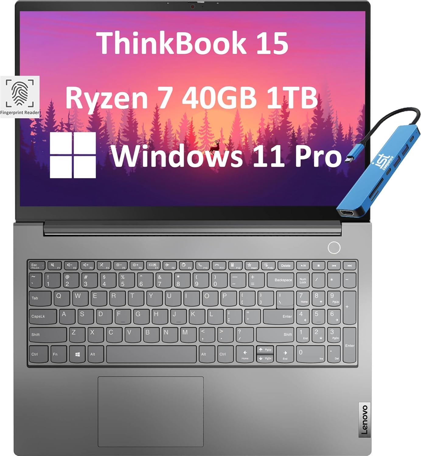 Lenovo ThinkBook 15 Business Laptop with AMD Ryzen 7 Processor