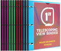 1 Inch Telescoping 3 Ring Binder - Flexible, Holds 225 Sheets