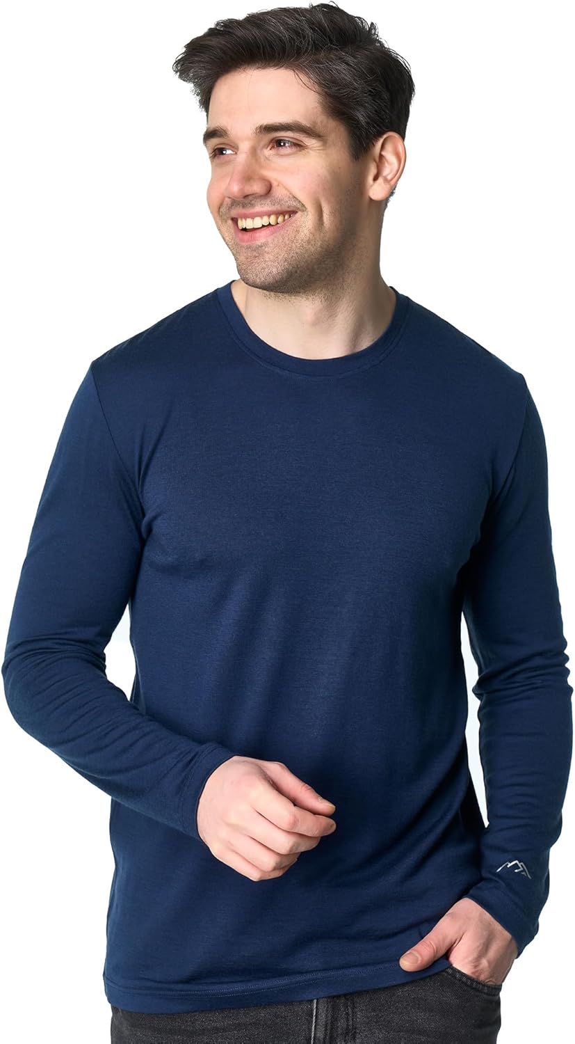 Merino Wool Base Layer Mens - Ultimate Thermal Comfort Shirt