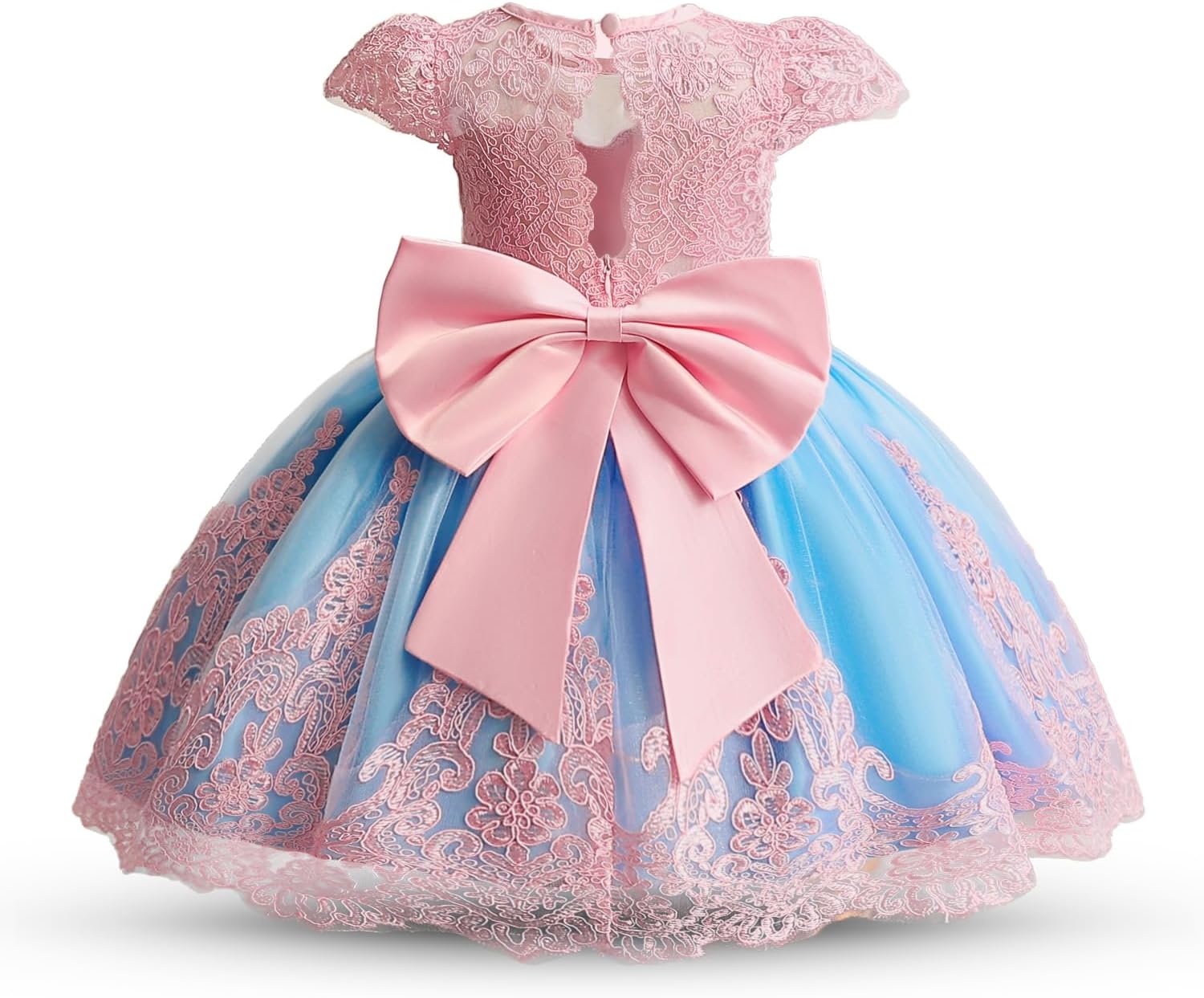NNJXD Girls' Tulle Flower Princess Wedding Dress for Toddlers