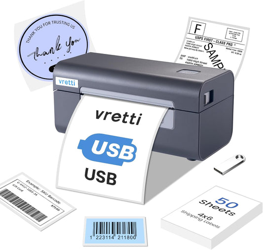 vretti High Speed 4x6 Shipping Label Printer