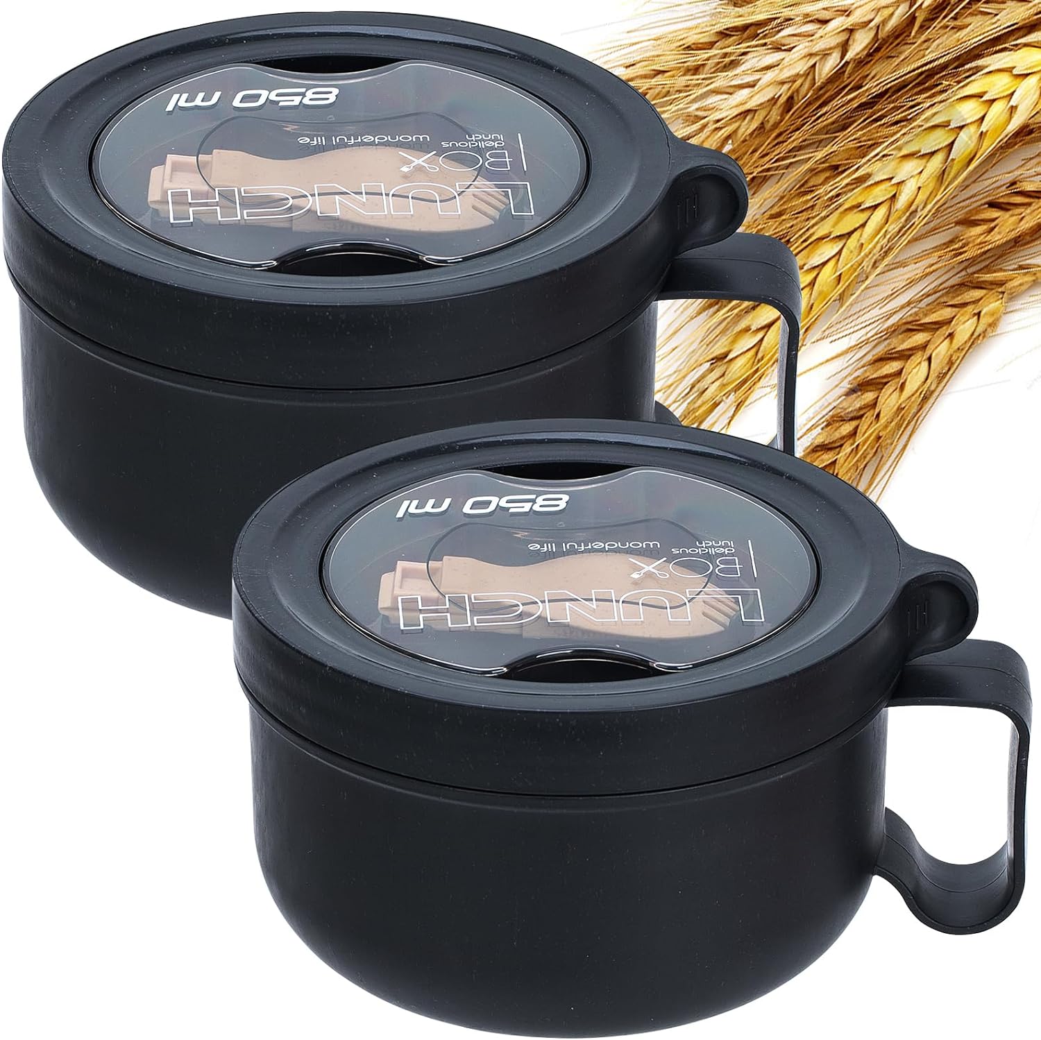 BPA-Free Microwave Soup Bowl Set for Instant Noodles!