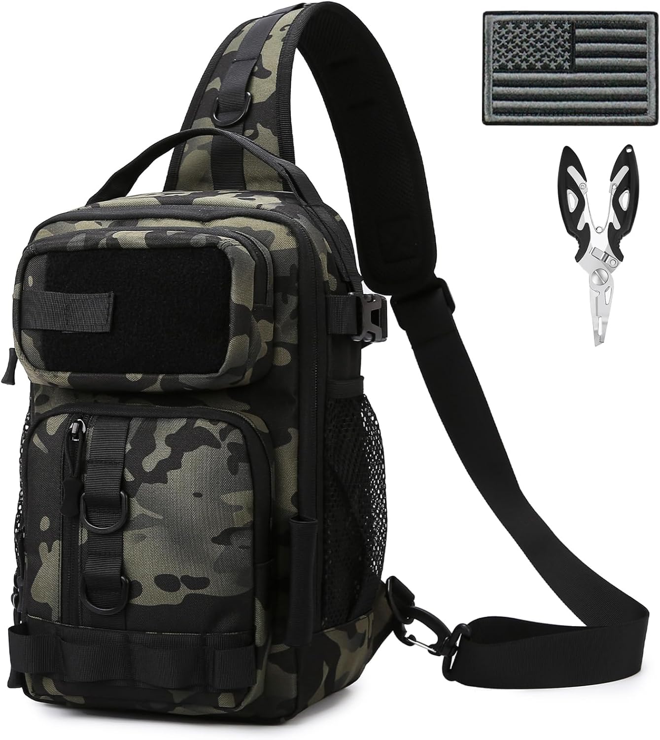 Lightweight Fishing Sling with US Flag Patch