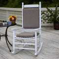Porch Rocking Chair Cushion Set for Indoor and Outdoor Use - Solid Tan