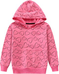 Toddler Girls Hoodies Heart Sweatshirt Pullover - Cozy Warm Fit