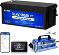 DC HOUSE 36V 100Ah Lithium Golf Cart Battery Kit with Charger