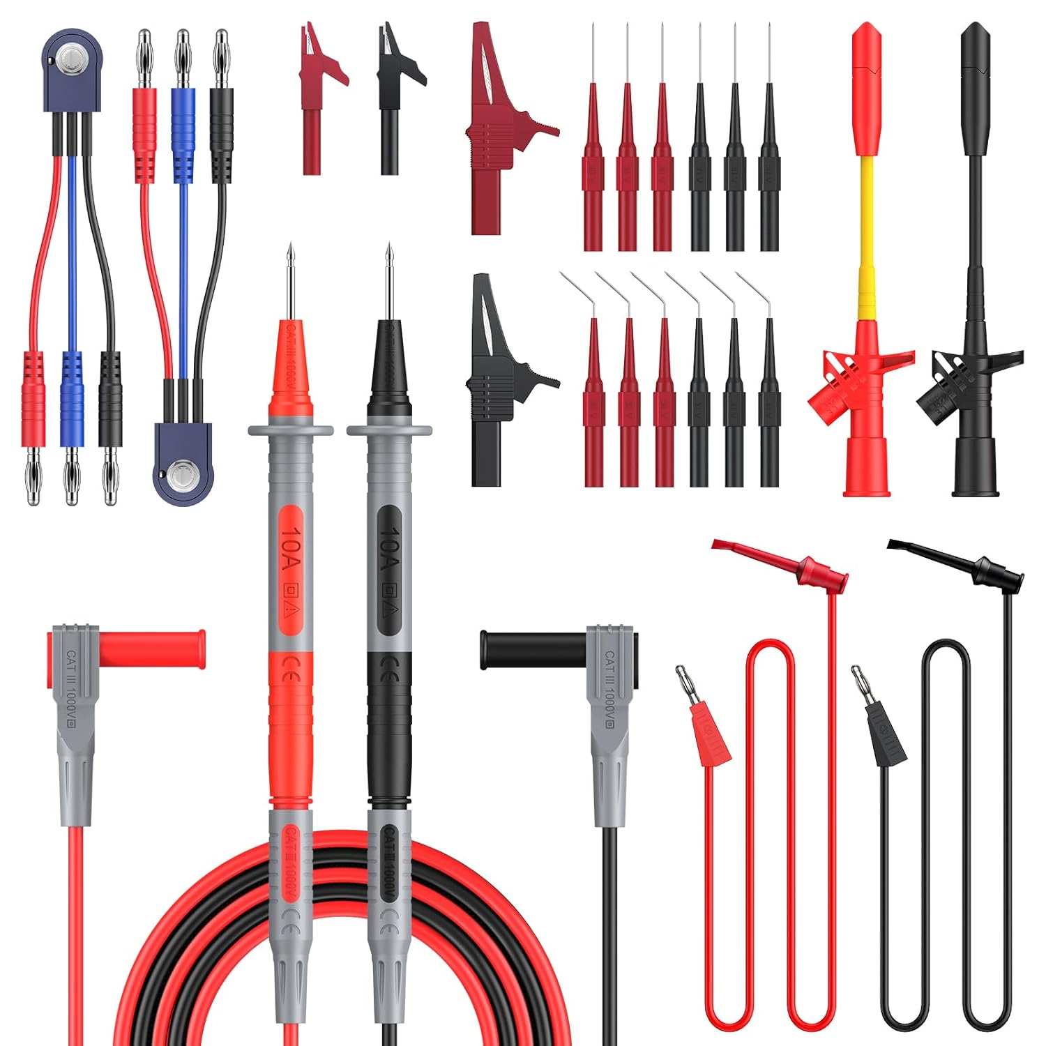 Proster Multimeter Test Leads Kit 26pcs for Electric Testing