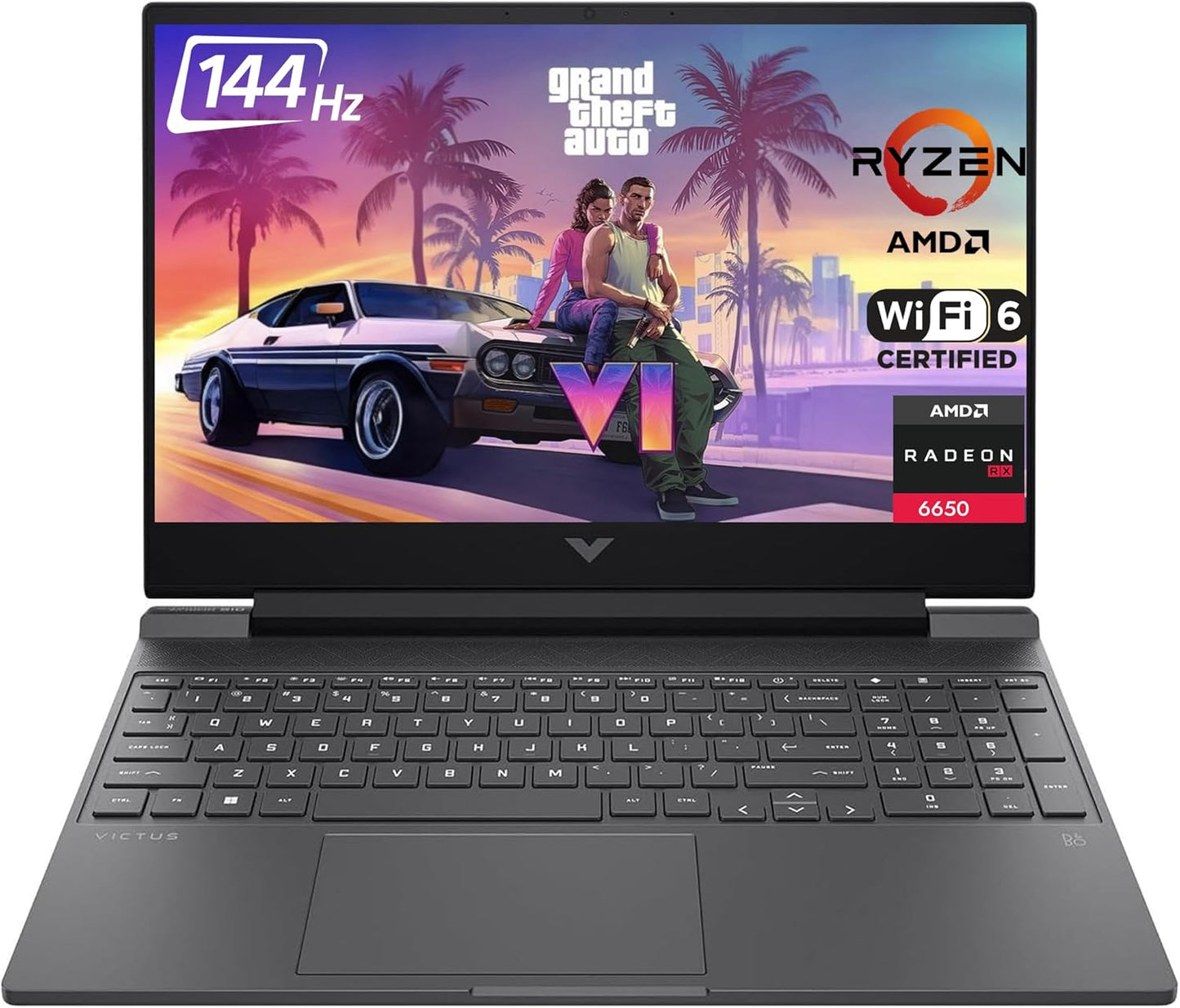 HP Victus 15 Gaming Laptop with AMD Ryzen 5 and Radeon RX 6550M