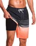 Mens 9 in Swim Trunks with Compression Liner - 2 in 1 Quick Dry