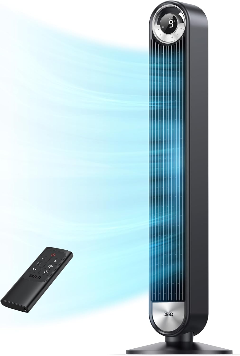 Dreo Tower Fan: Ultra-Quiet 9 Speeds, 90 Oscillation, 28ft/s Velocity