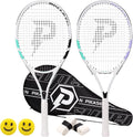 27 Inch Tennis Rackets Set for Adults and Beginners - Lightweight