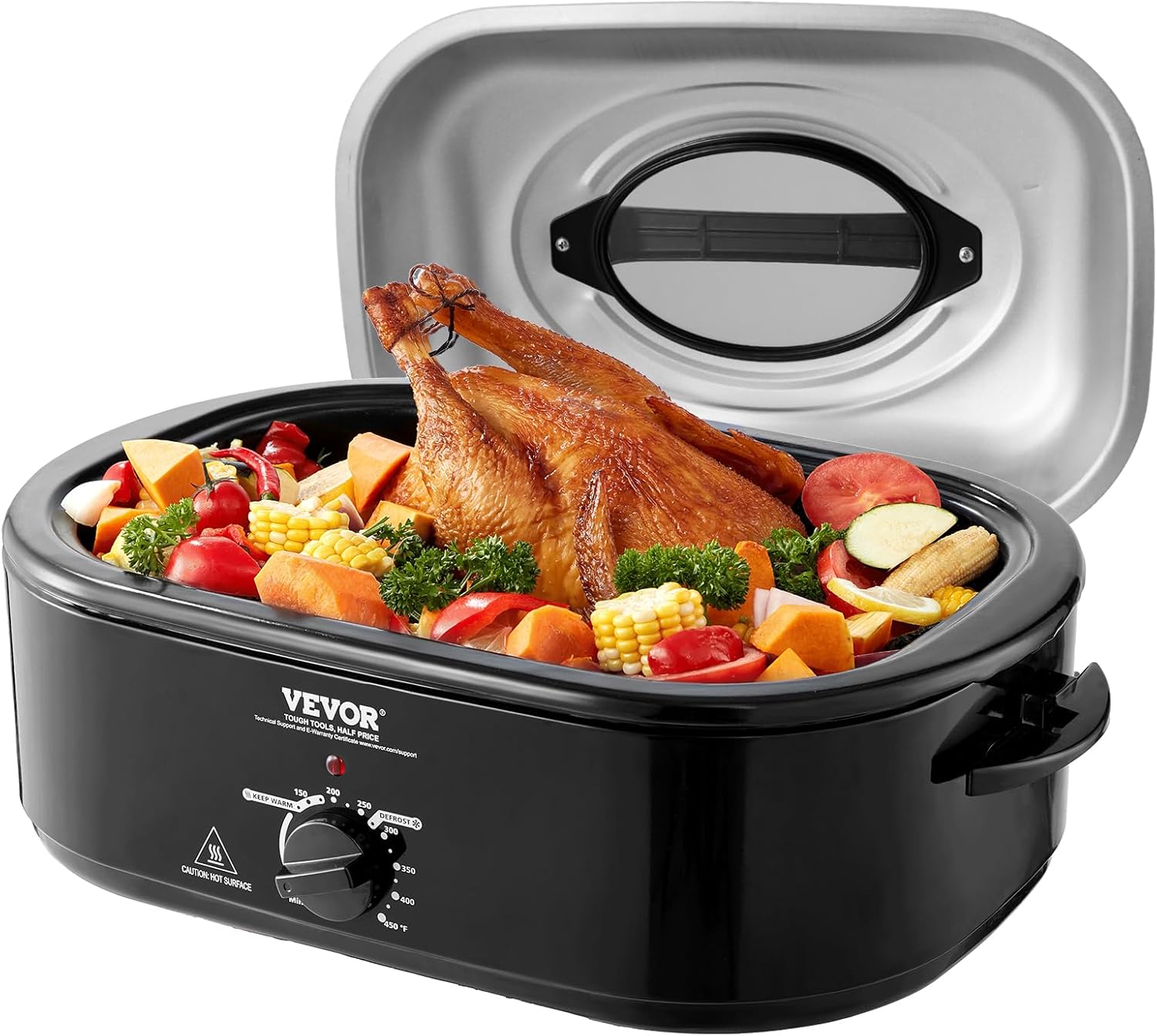 VEVOR Electric Roaster Oven for Perfectly Roasted Turkey Meals