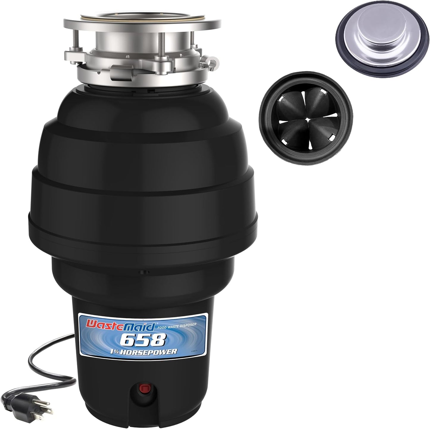 Waste Maid 10-US-WM-658-3B Garbage Disposal with Anti-Jam System