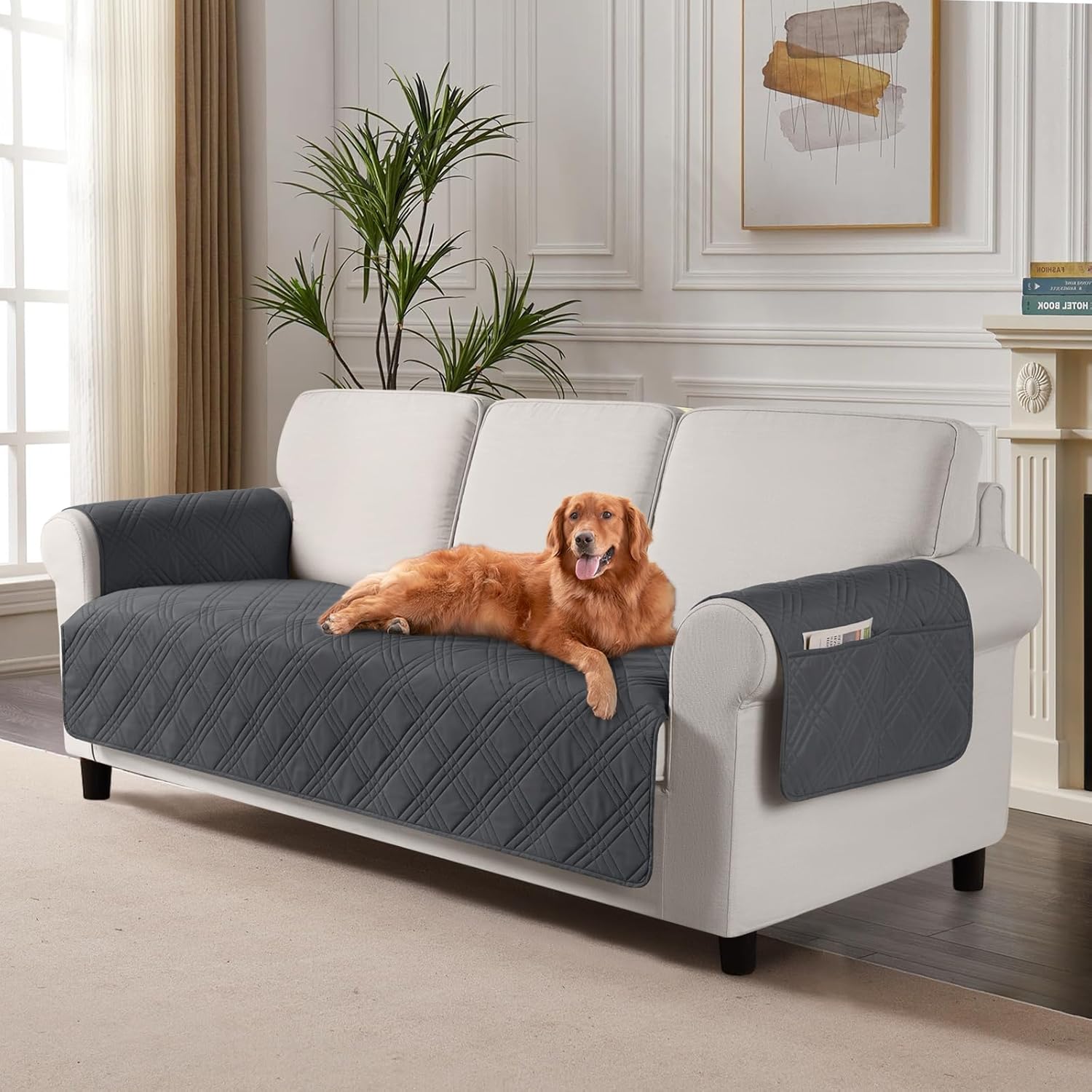 TAOCOCO Waterproof Couch Covers for Pets - Non Slip Sofa Protector