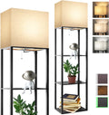 RUNTOP Plus Floor Lamp with Shelves - Wide Display Shelf and 15W LED