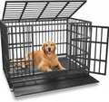 54/48/42/38 in Heavy Duty Dog Crate Cage - Indestructible Kennel