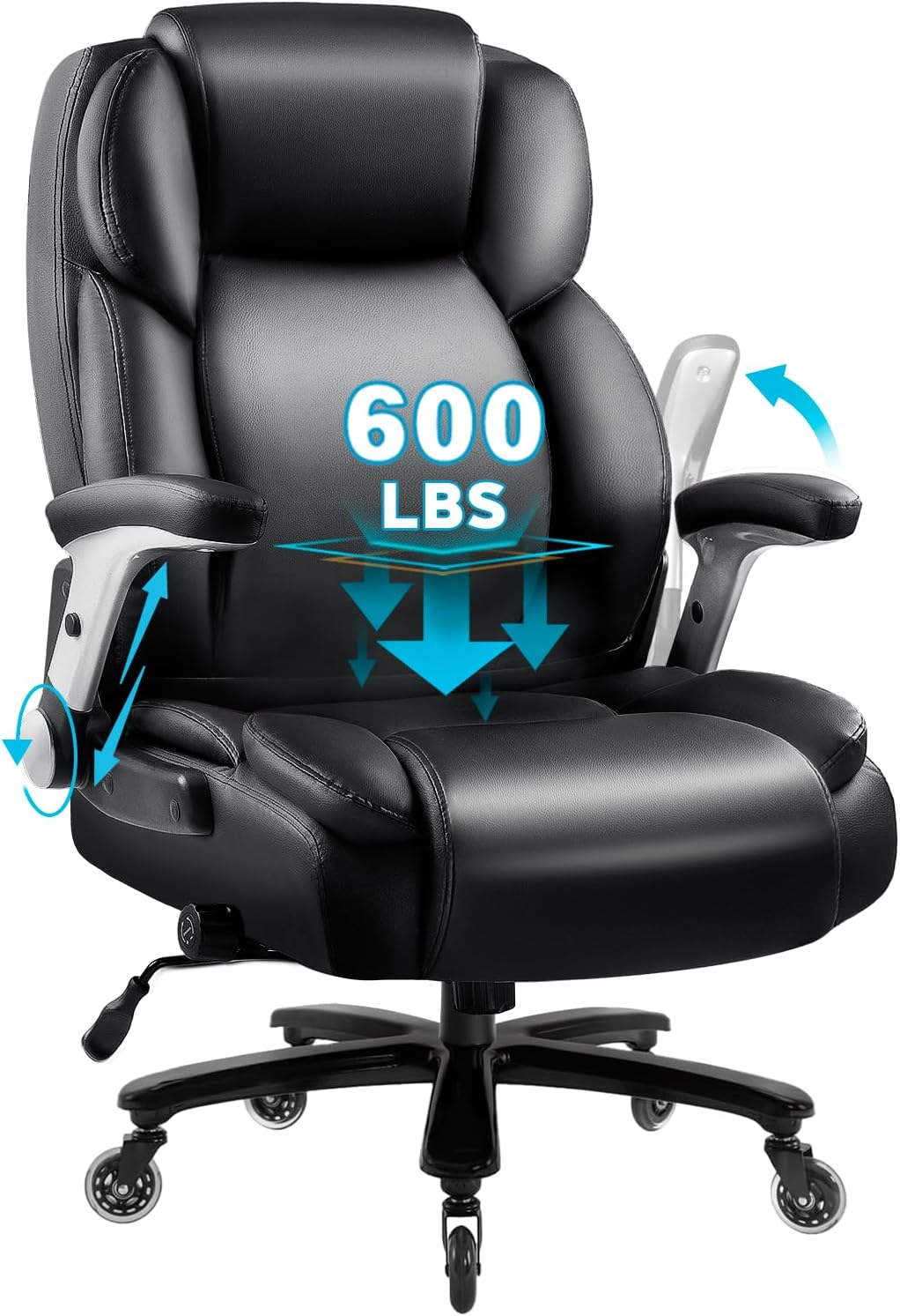 Large Heavy Duty Office Chair for Big and Tall Users 600lbs