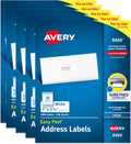 1 in x 2-5/8 in White Address Labels - 15,000 Pack