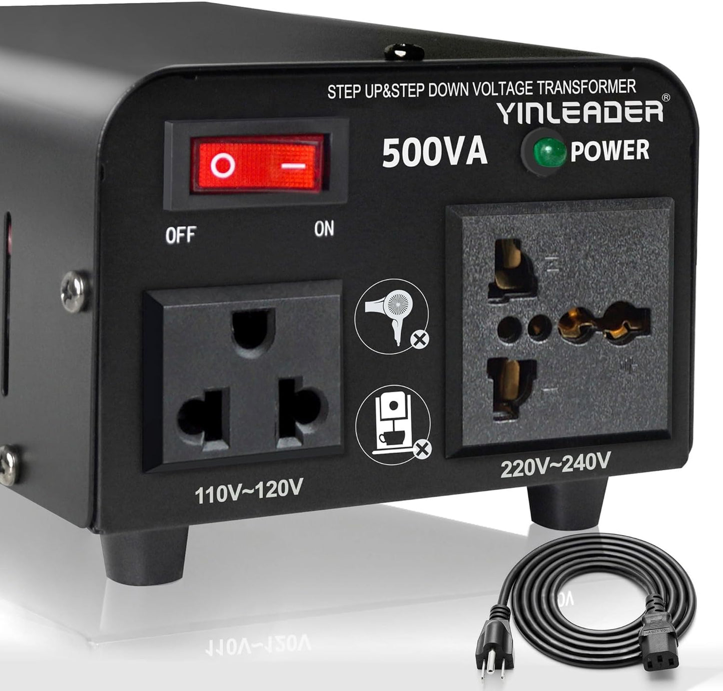 Yinleader 500W Voltage Transformer for Safe Power Conversion