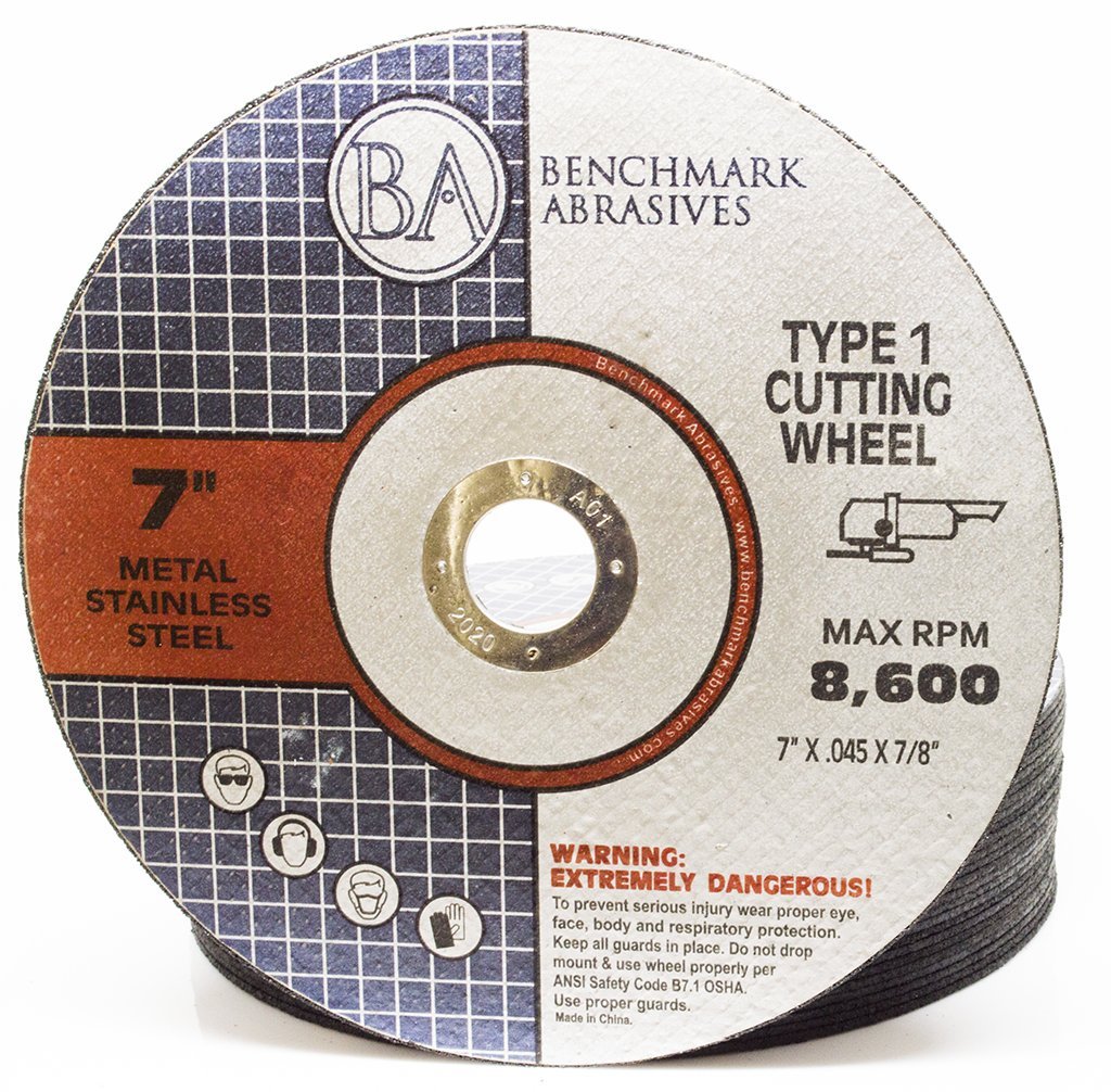 25 Pack Thin Grinder Cut Off Wheels - Metal & Stainless - .045 Thick