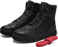 BORLENI Leather Motorcycle Breathable Riding Shoes - Durable Street it