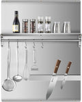 Range Backsplash 24x30 Stainless Steel with Shelf & Magnetic Rack