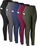 Leggings with Pockets for Women High Waisted Tummy Control