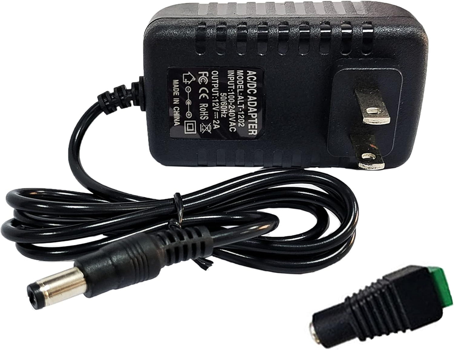 Compact 12V Power Adapter for Security Cameras - Transform AC to DC with Ease!