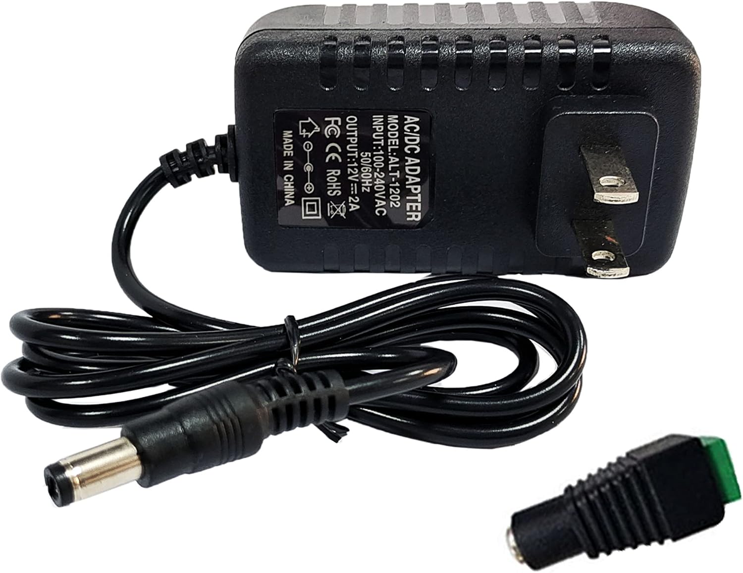 Compact 12V Power Adapter for Security Cameras - Transform AC to DC with Ease!